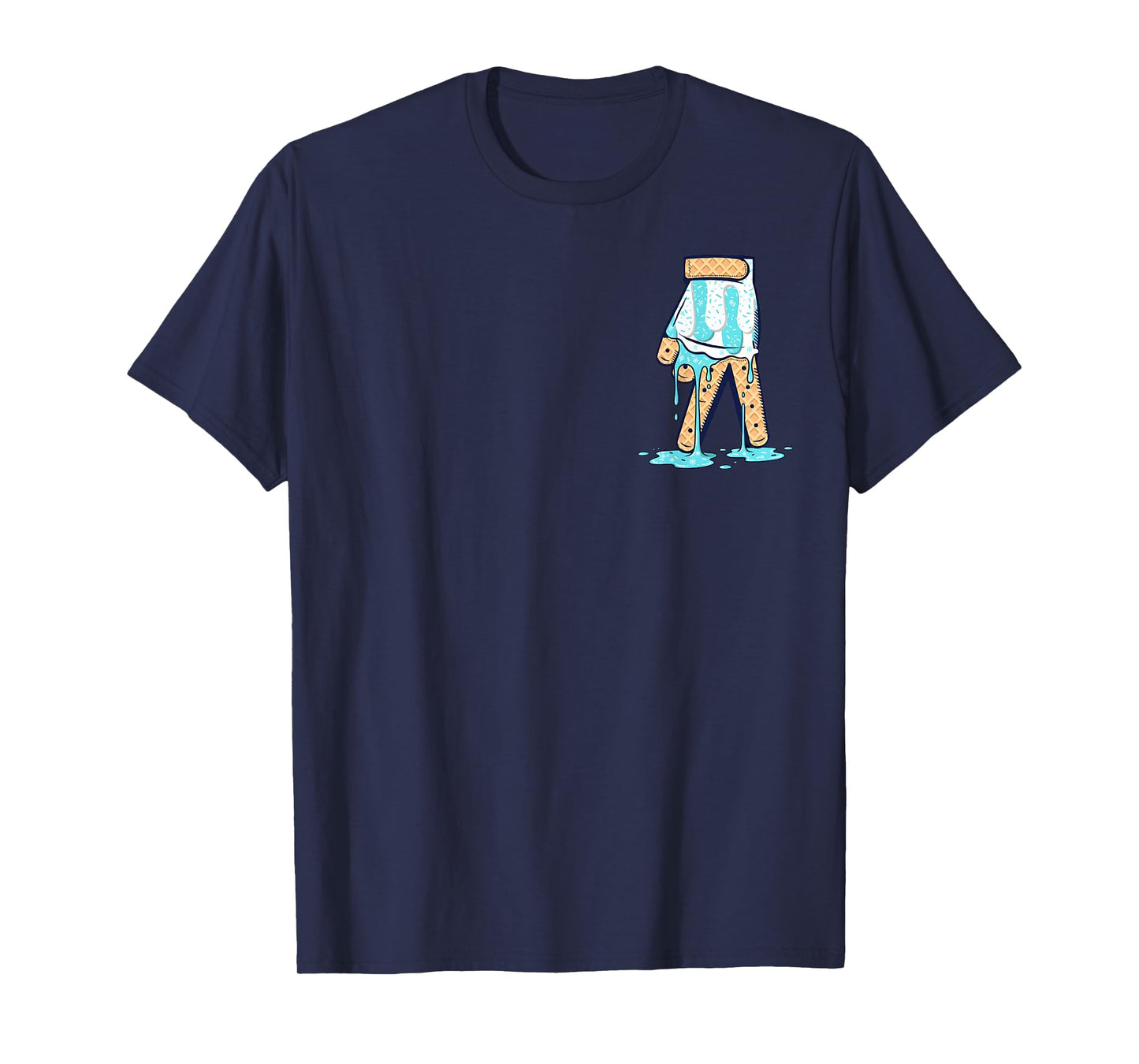 Ice Cream Baseball Respect The Drip Home Plate Glove (2sides T-Shirt