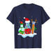Chemical Laboratory Bottles Santa Reindeer Elf Christmas T-Shirt