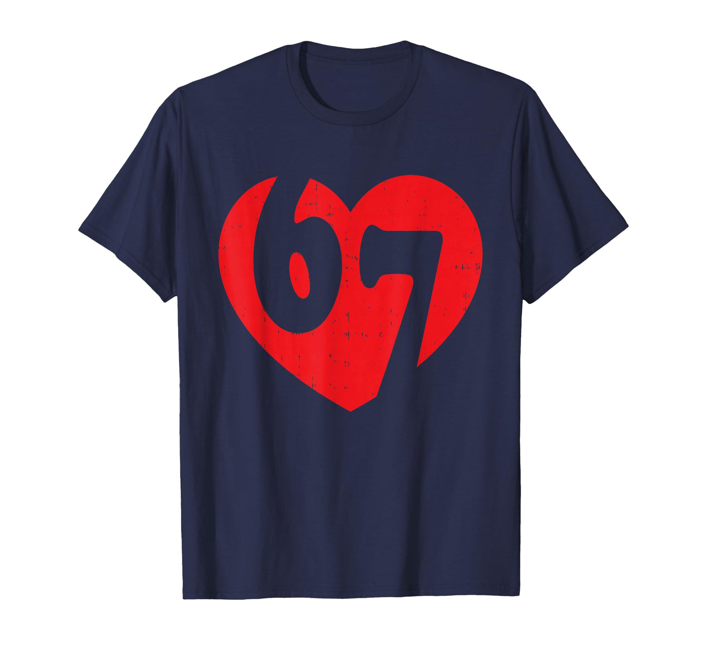 Six Seven 67 Meme Cool Valentine’s for Teens Boys Girls Kids T-Shirt
