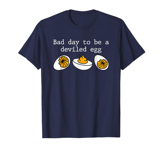 Funny Retro Thanksgiving Bad Day to Be A Deviled Egg T-Shirt
