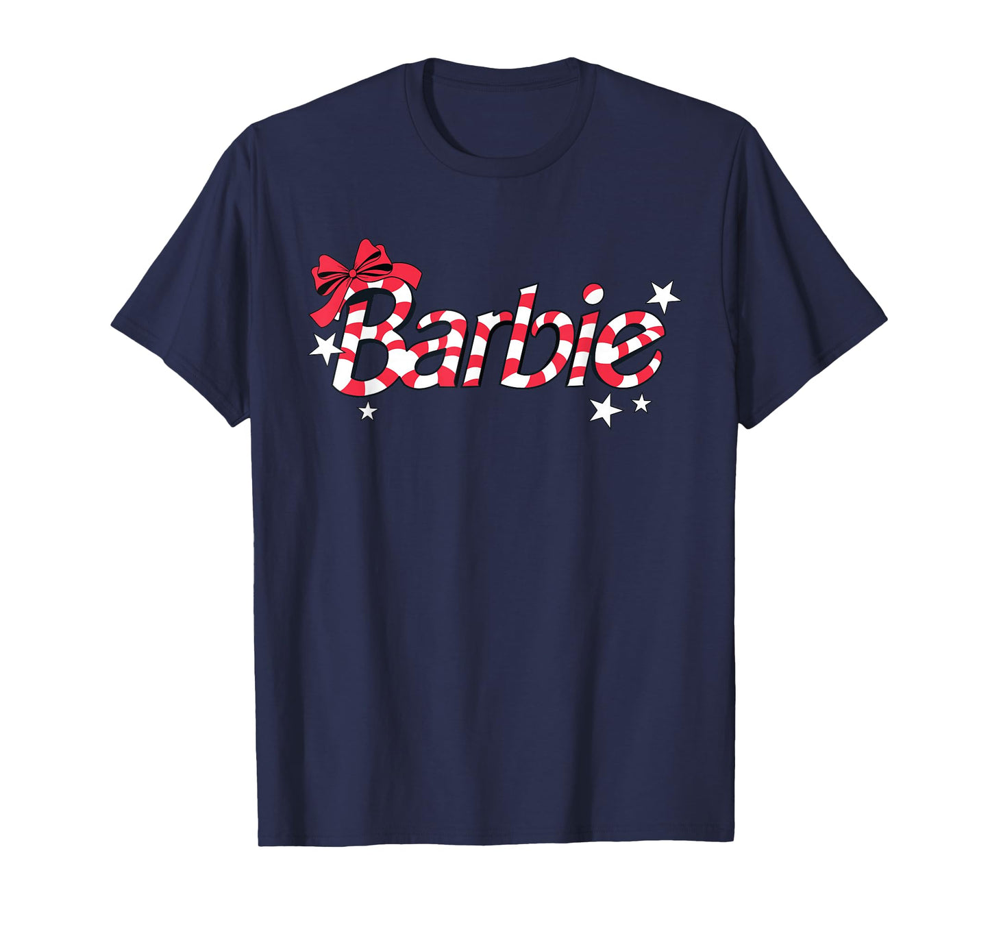 Barbie - Holiday Candy Cane Logo T-Shirt