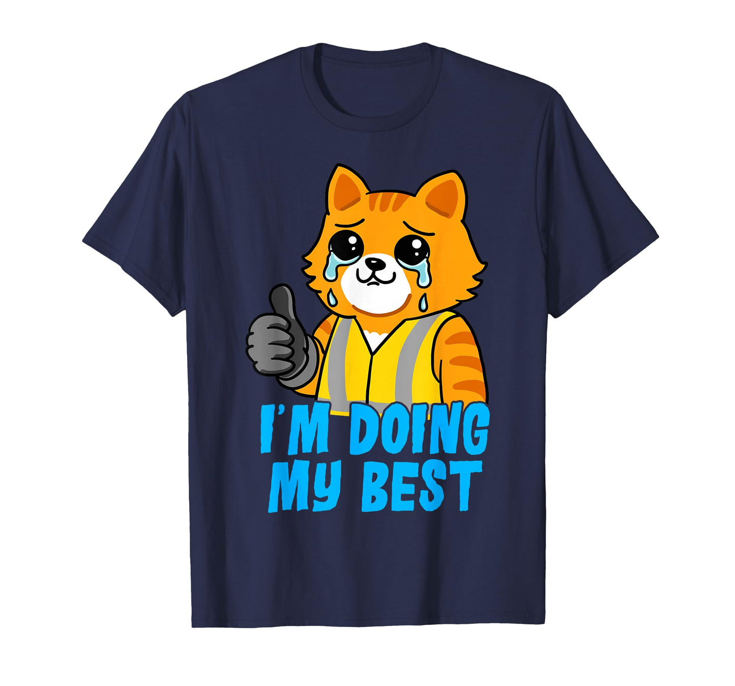 Cat Coworker Swagazon Associate I'm Doing My Best Crying Cat T-Shirt