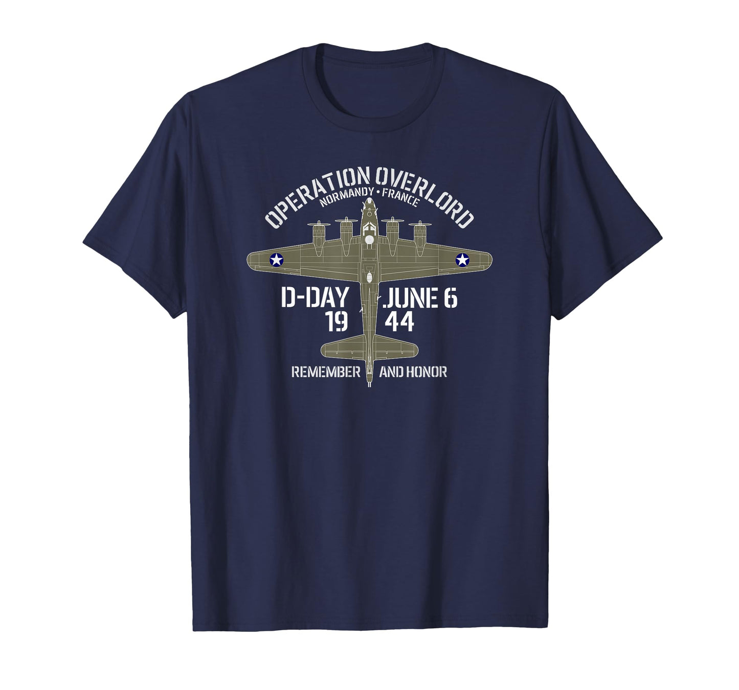 B-17 Operation Overlord D-Day June 6 1944 Flying Fortress T-Shirt