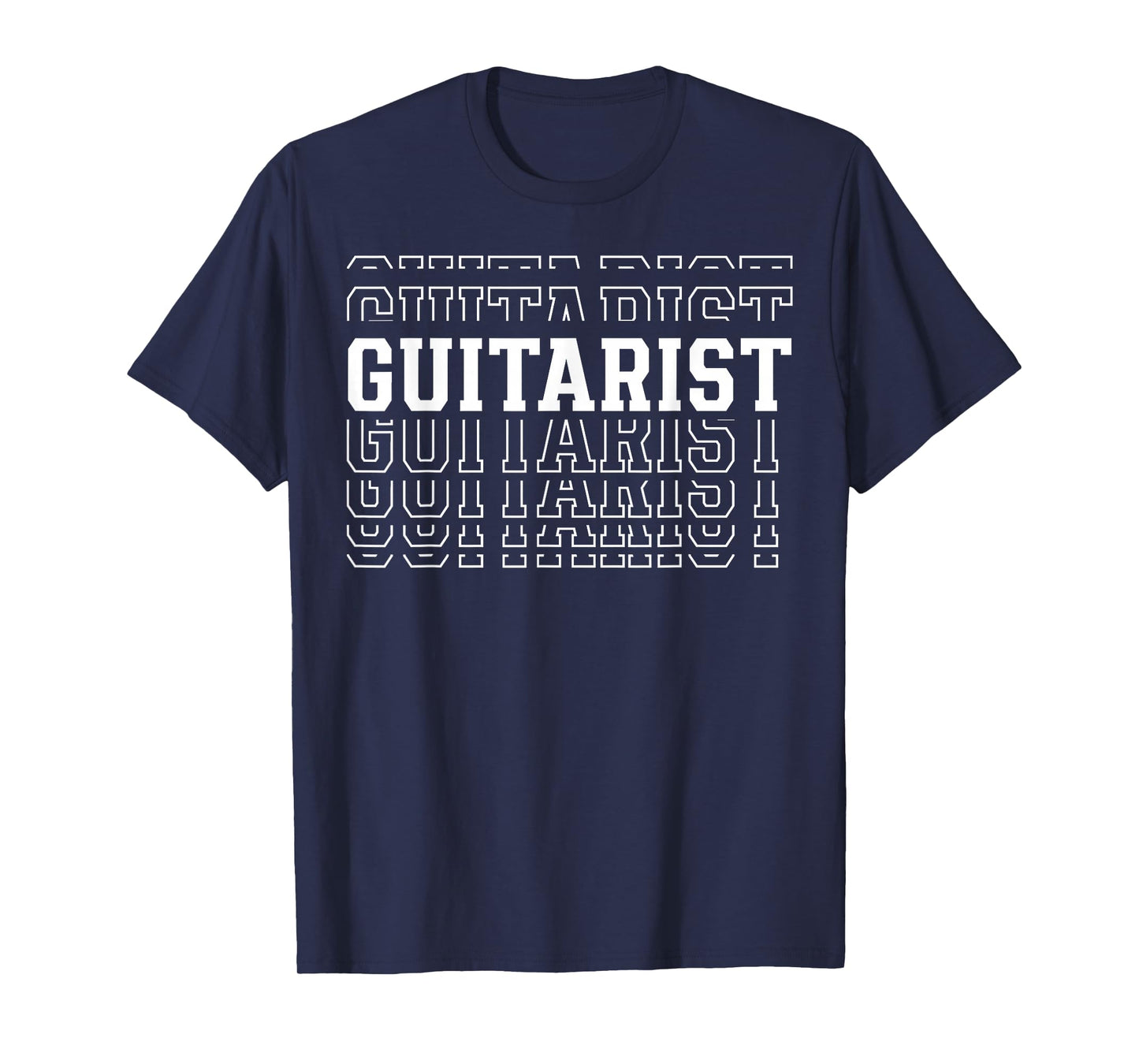 Guitarist Funny Layered Text Guitar Lover Men Women Kids T-Shirt