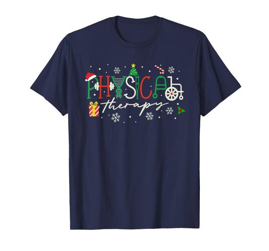 Christmas Physical Therapy Xmas Pediatric PT PTA DPT T-Shirt