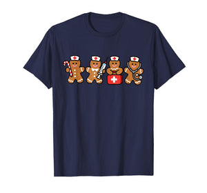 Christmas Gingerbread Nurse RN LPN ER Nursing Xmas Holiday T-Shirt