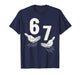 Six Seven 67 6 7 Kids 67 Boys Youth 6-7 Meme Hands Funny T-Shirt