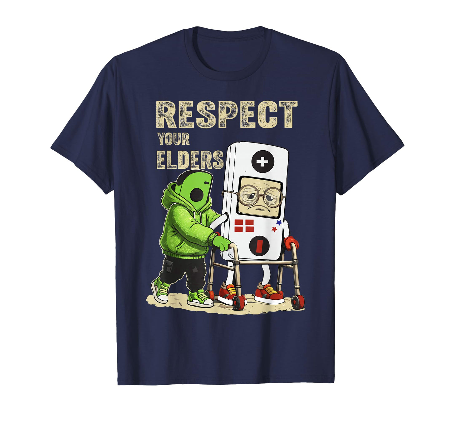 Respect Your Elders Classic Gamer Graphic T-Shirt