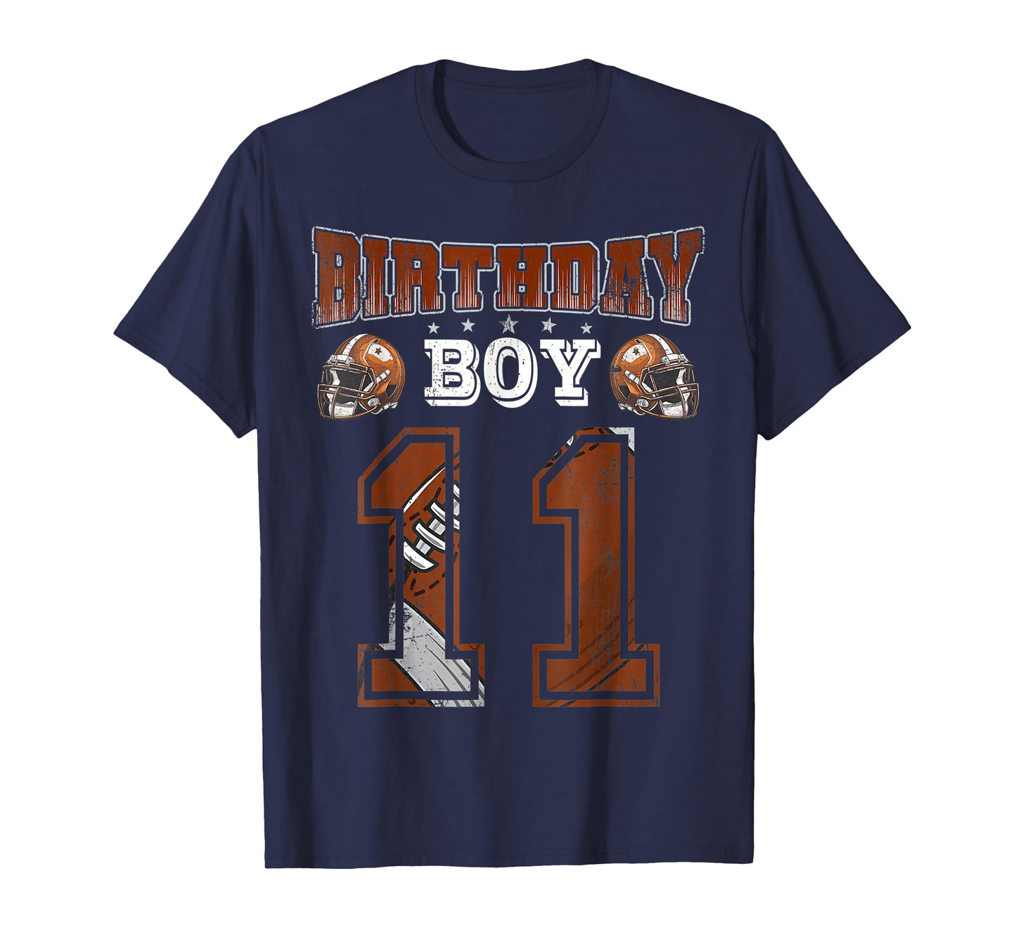 11th Birthday Boy Football Lover Theme 11 Years Old T-Shirt