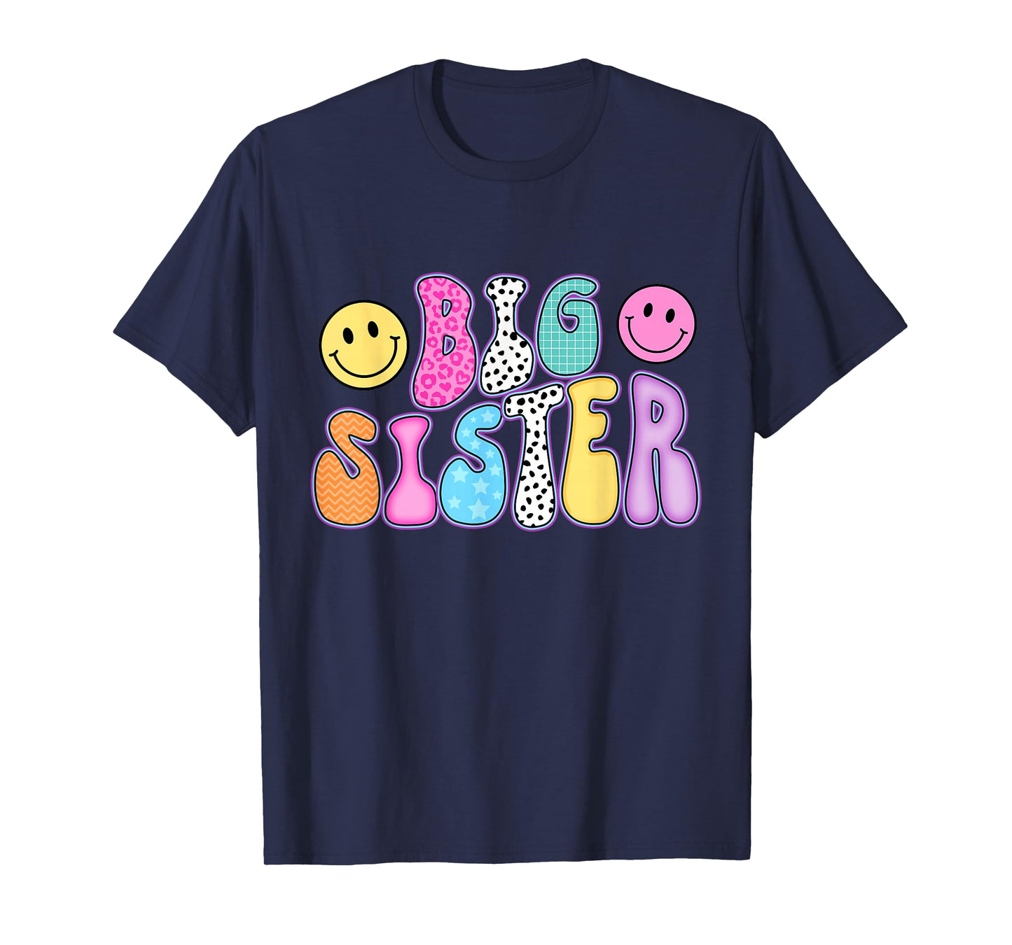 Big Sister Announcement Promoted to Big Sister Groovy T-Shirt