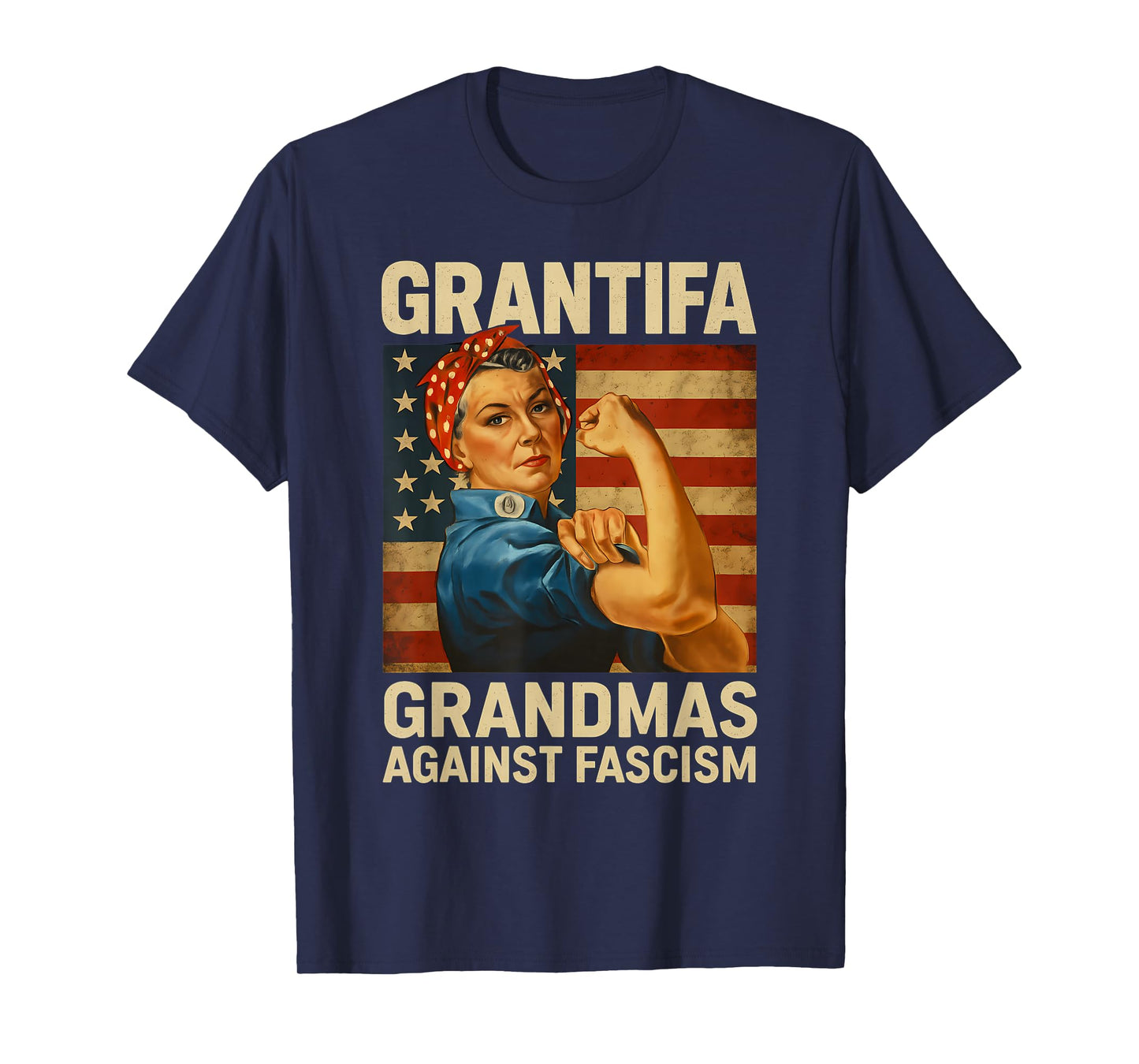 Grantifa Grandmas Against Fascism Feminist Political T-Shirt