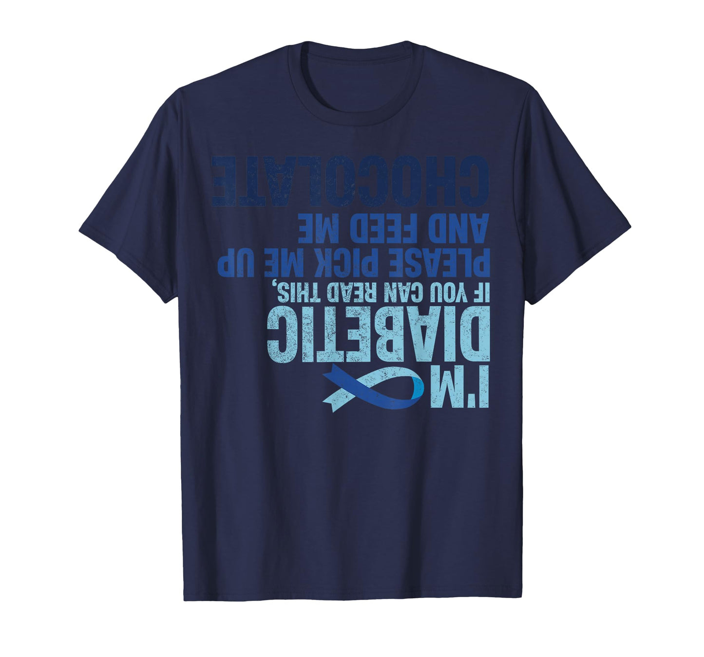 Diabetic Awareness Funny Upside Down Type 1 Diabetics Women T-Shirt