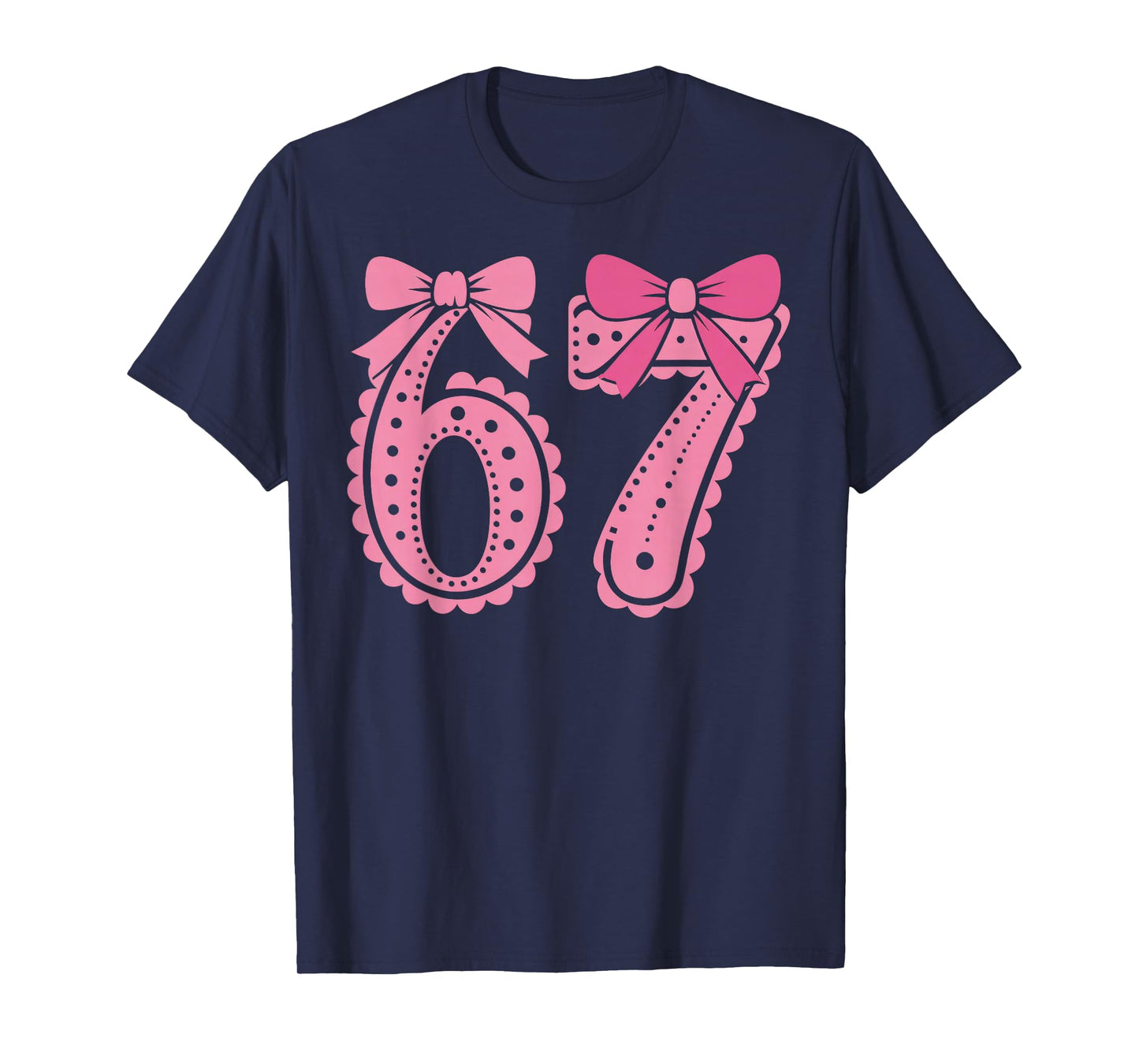 67 Six Seven Meme Pink T-Shirt
