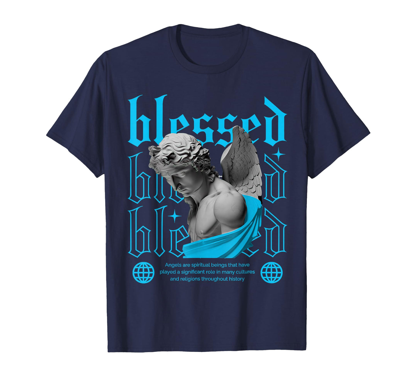 Gamma Blue Black White Match T-Shirt