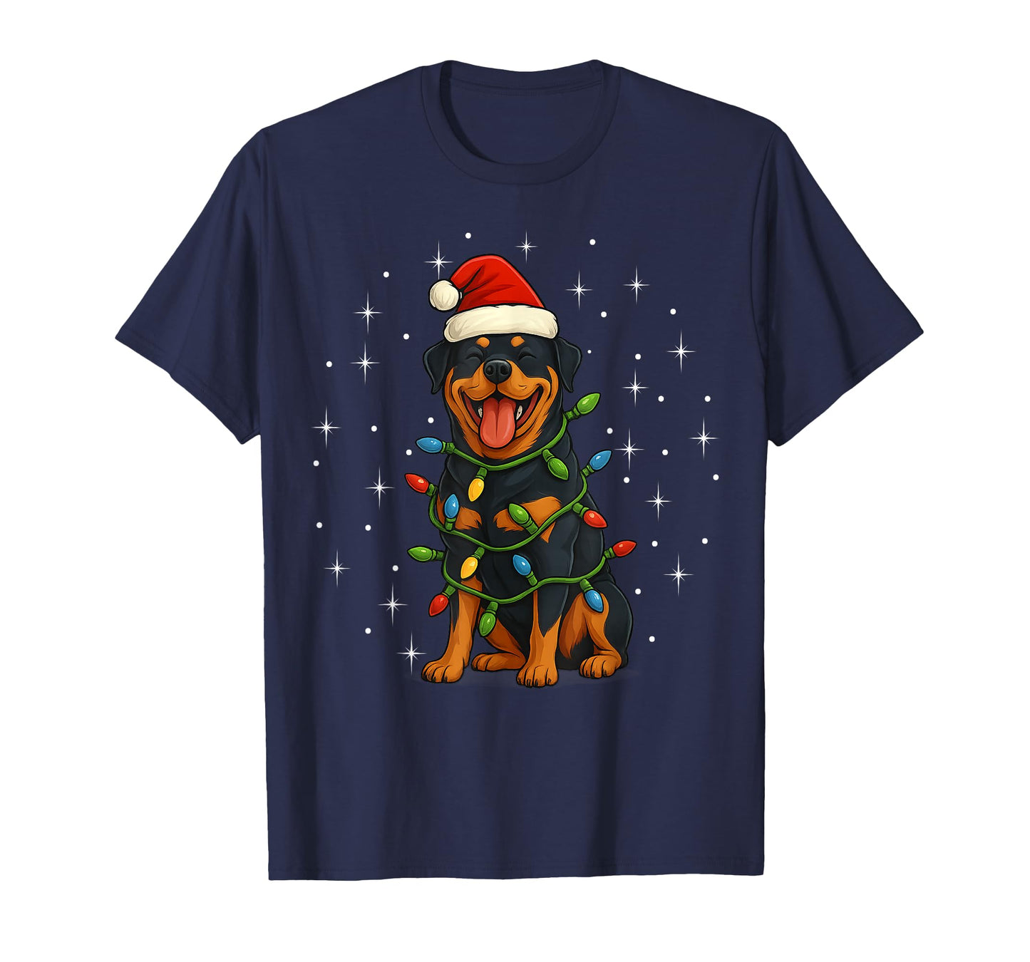 Rottweiler Dog Christmas PJ Pajama Men Women PJS for Family T-Shirt