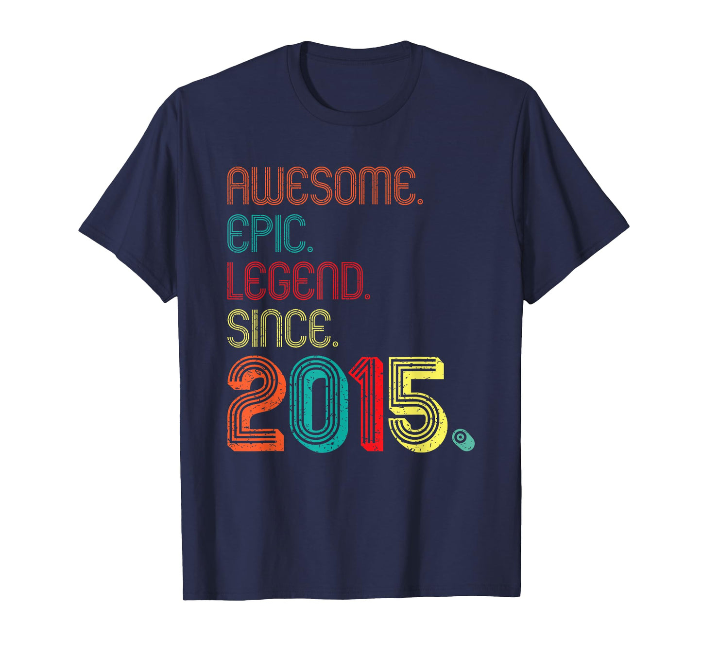 Awesome Epic Legend Since 2015 11 Years Old 11th Birthday T-Shirt