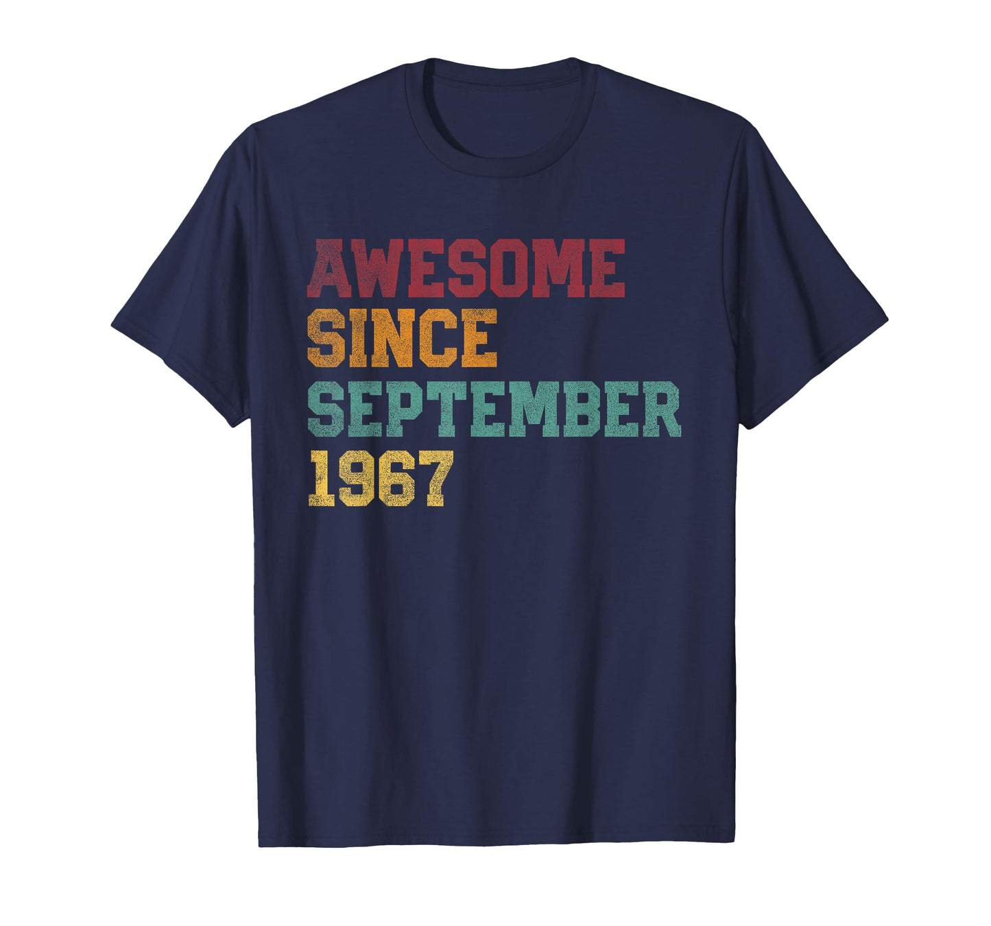 Awesome Since September 1967 59th Birthday 59 Years Old T-Shirt