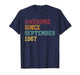 Awesome Since September 1967 59th Birthday 59 Years Old T-Shirt