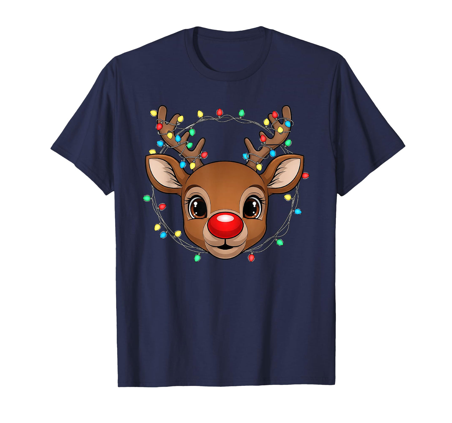 Cute Rudolph The Red Nose Reindeer Christmas for Kids T-Shirt