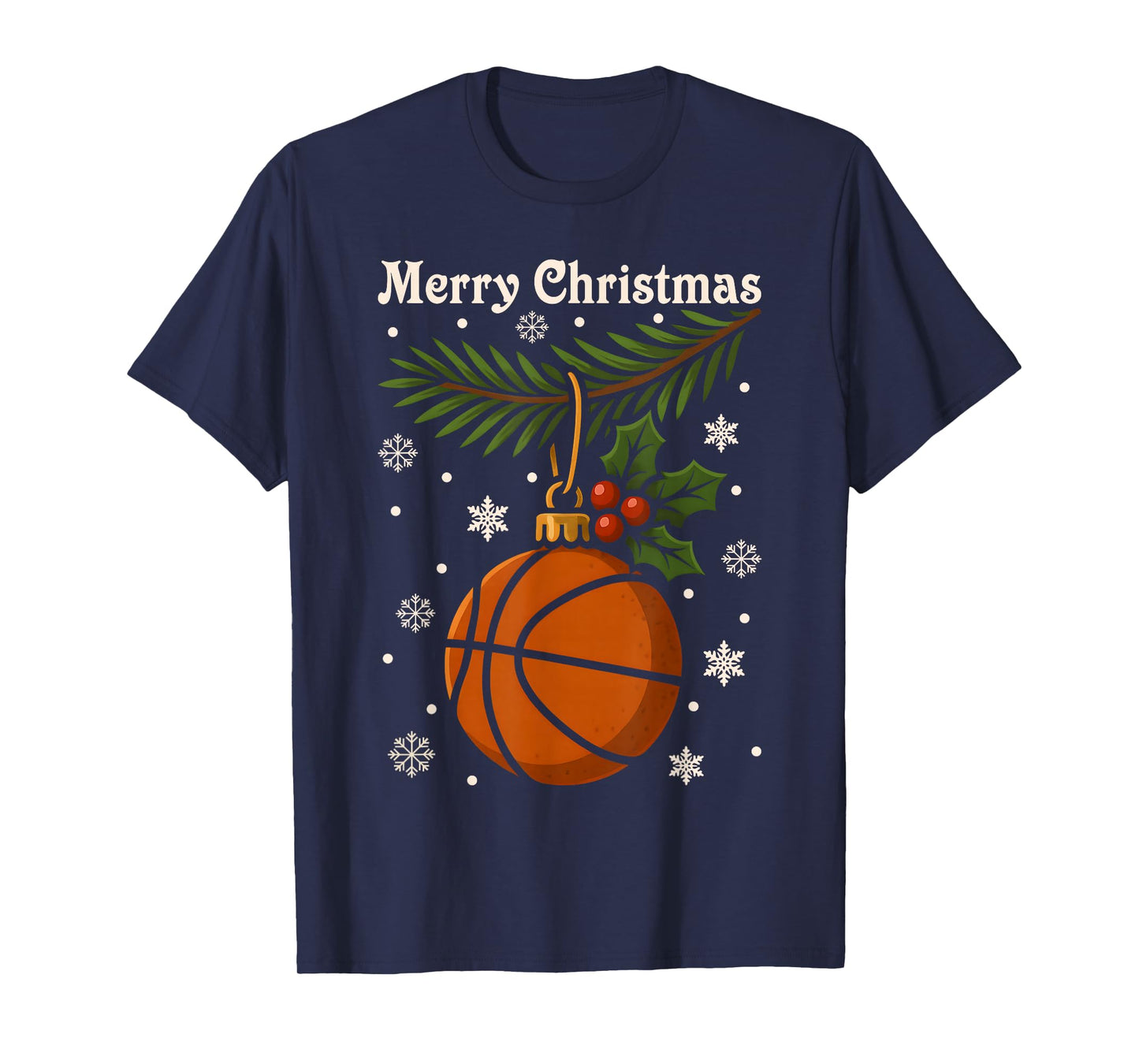 Christmas Outfit Basketball Christmas Ball Merry Christmas T-Shirt