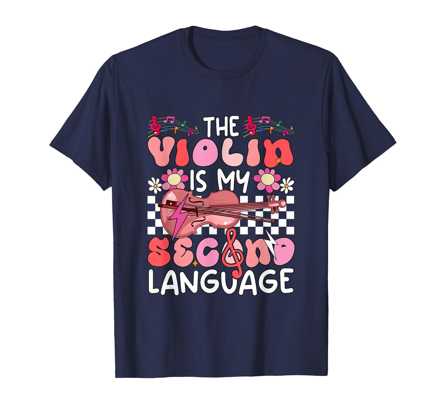 Violin is Second Language Proud Instrumentalist Valentine T-Shirt