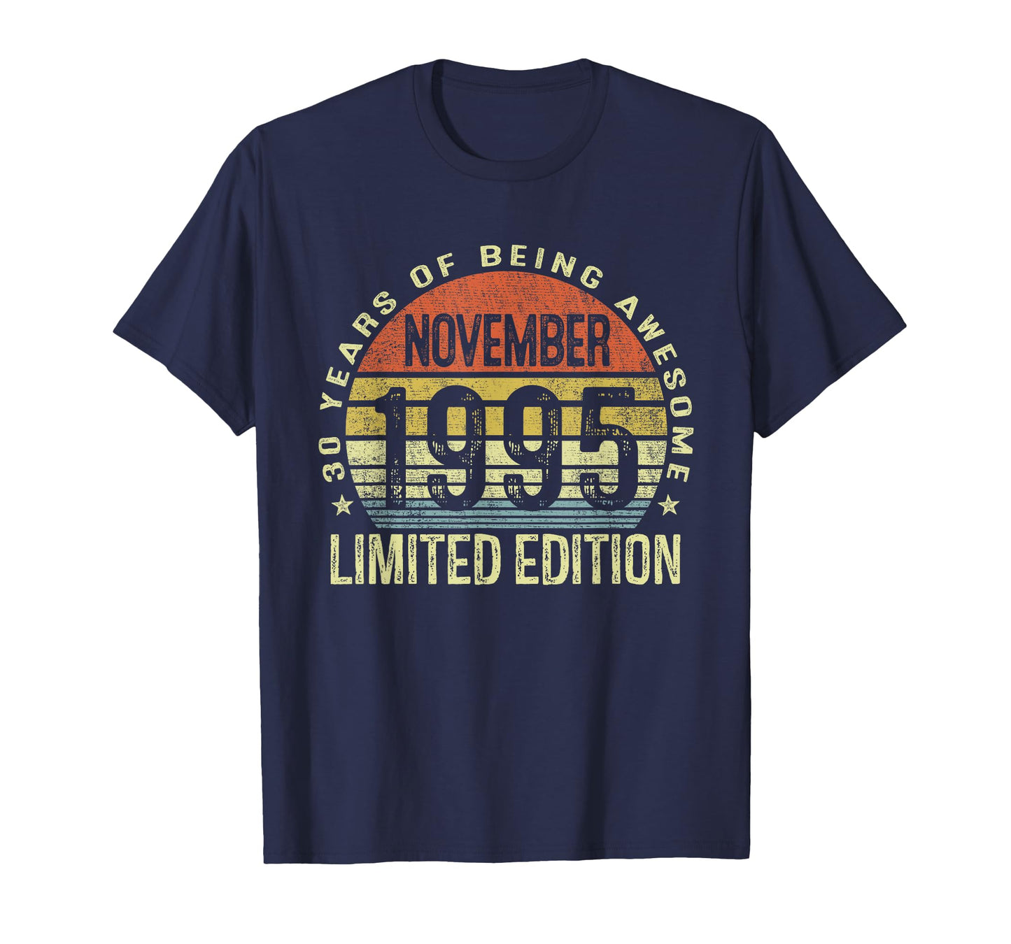 November 1995 30th Birthday Gifts for Men Women 30 Year Old T-Shirt