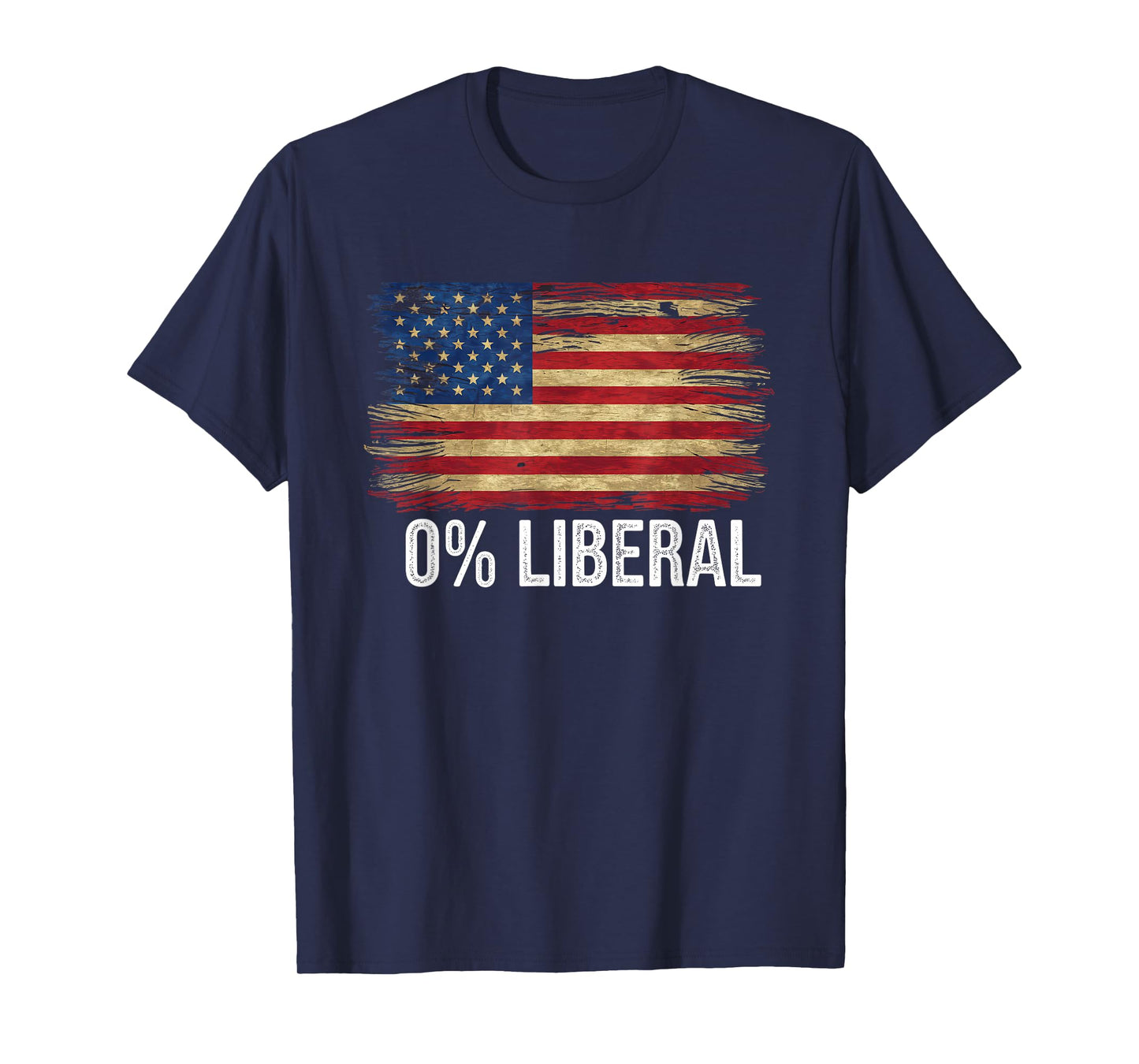 0% Liberal Tshirt Zero Percent Anti Liberal Republican T-Shirt