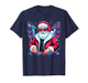 Christmas Santa DJ Turntable Music Lover Funny Xmas Pajamas T-Shirt