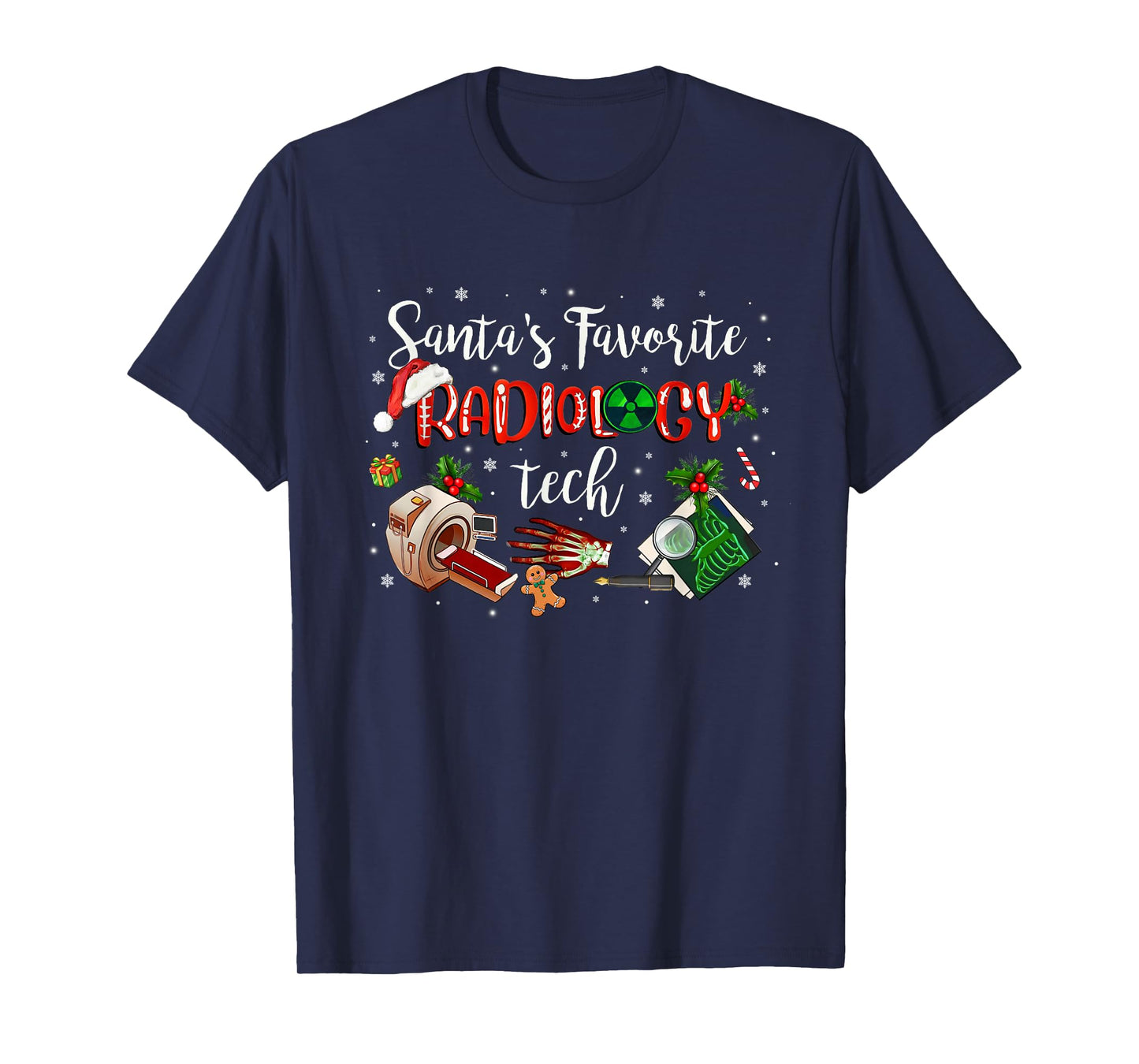 Radiologic Technologist Rad Tech Christmas CT MRI Tech T-Shirt