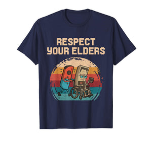 Respect Your Elders Gaming Control Retro Vintage Video Game T-Shirt