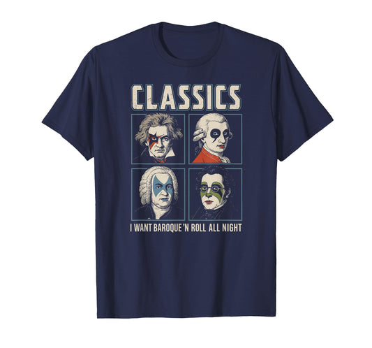 Classics Band Tour, Classical Music Composer Rock Tour T-Shirt