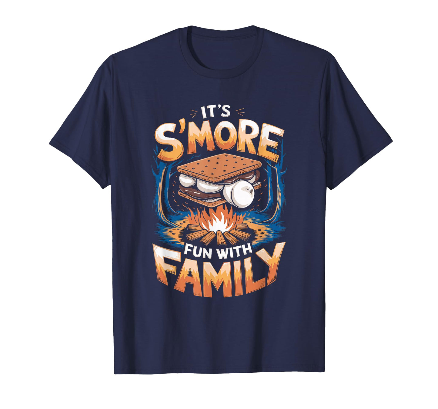 It’s S’More Fun with Family Cute Campfire Art T-Shirt