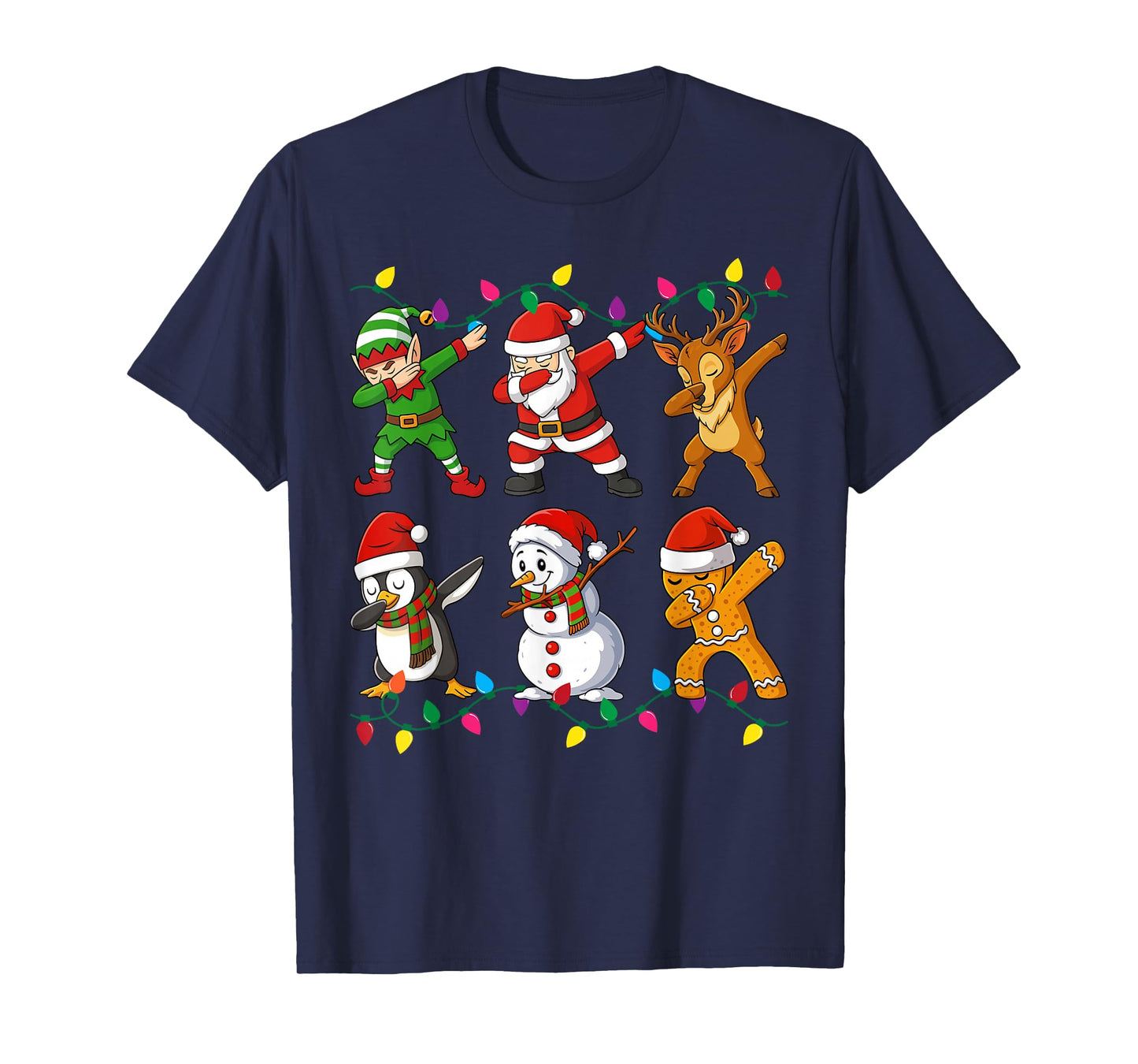Dabbing Santa Elf Friends Christmas Boys Girls Men Xmas Dab T-Shirt