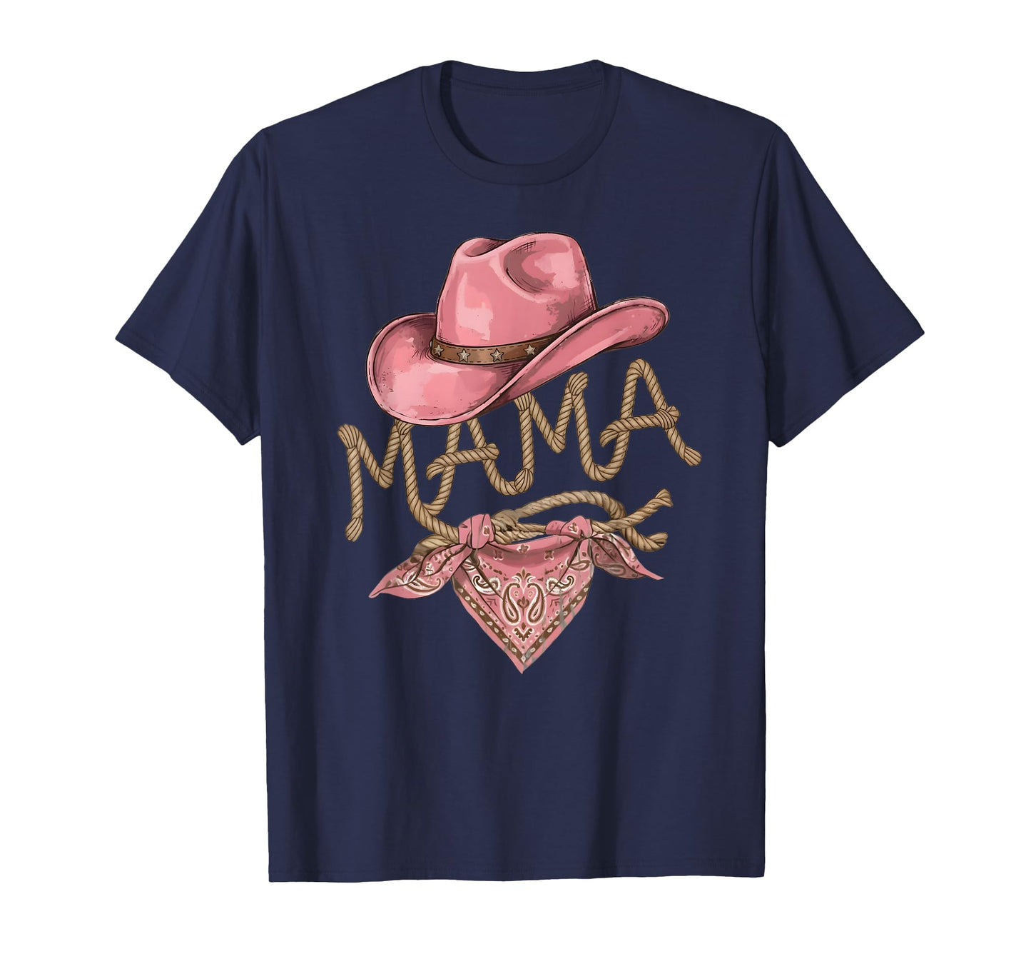 Mama Cowgirl Howdy Rodeo Western Birthday Party Mom Women T-Shirt