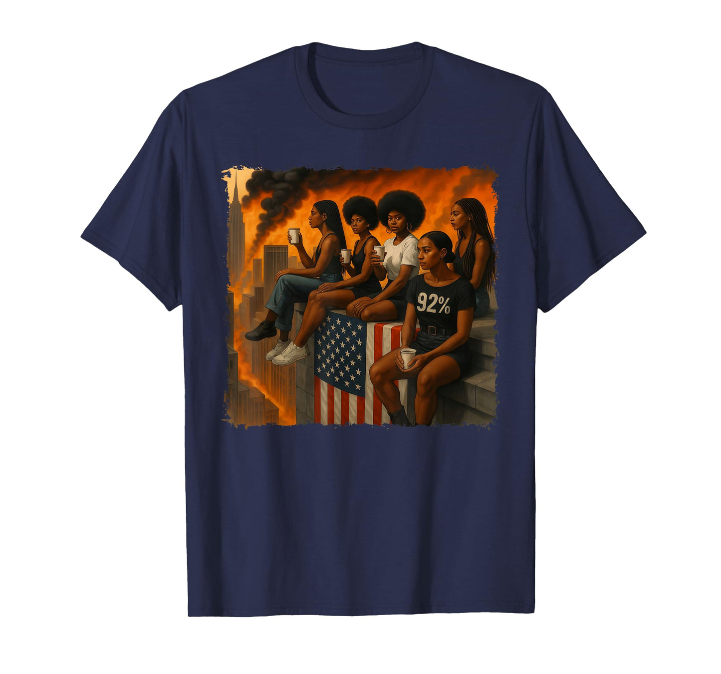 We Told Y'all 92% Afro Women Girls 92 Percent Black History T-Shirt