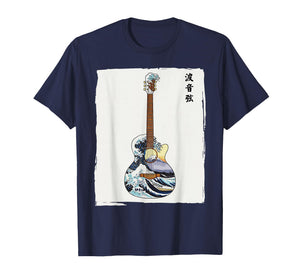 Japanese Art Guitarist Men Women Kids Guitar T-Shirt