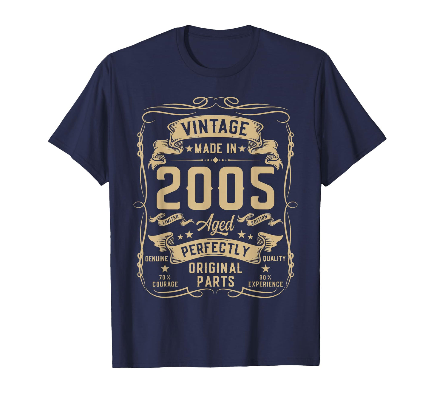 Vintage 2005 21yr 21st Birthday Gifts for Men 21 Years Old T-Shirt