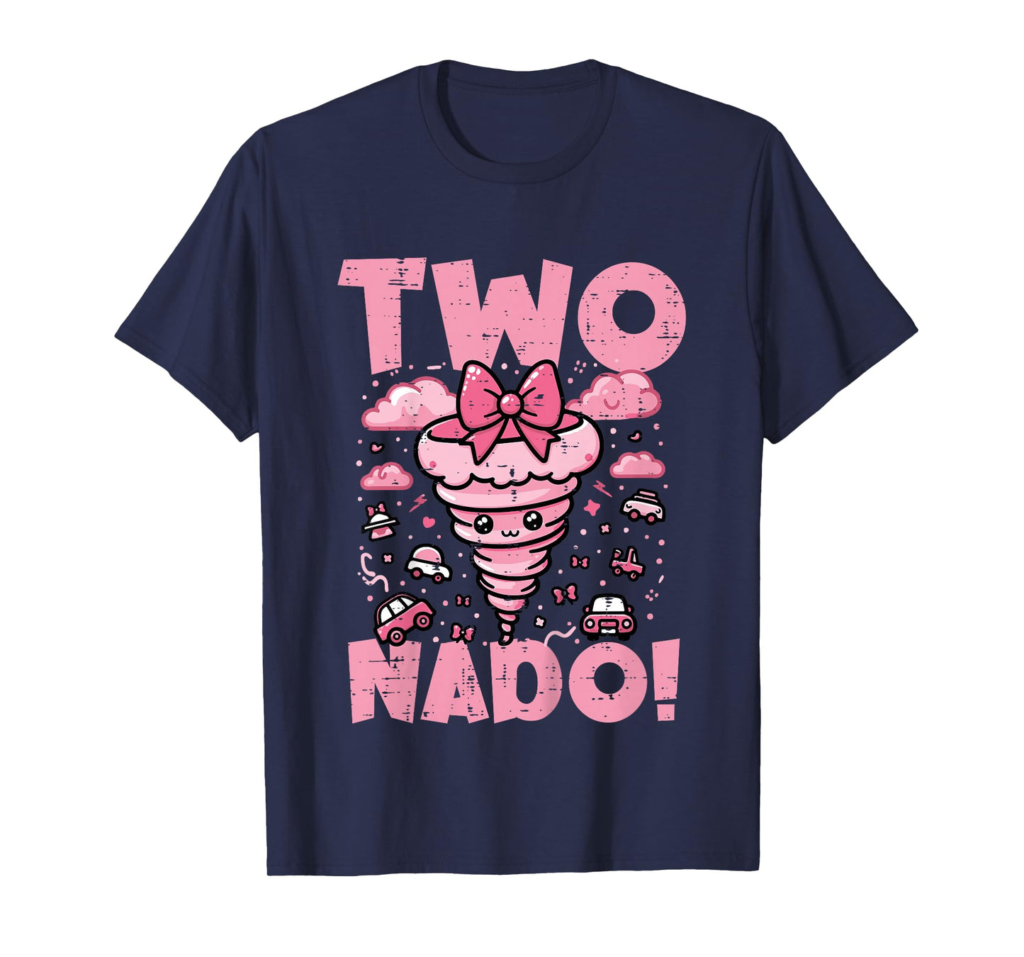 Kids 2nd Birthday Two Nado Funny 2 Year Old Girls Kids Toddler T-Shirt