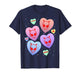 Alien Candy Heart Cute Kitten Valentines Day T-Shirt