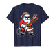 Rock & Roll Christmas Santa Claus Guitar Player Men Boy Kid T-Shirt