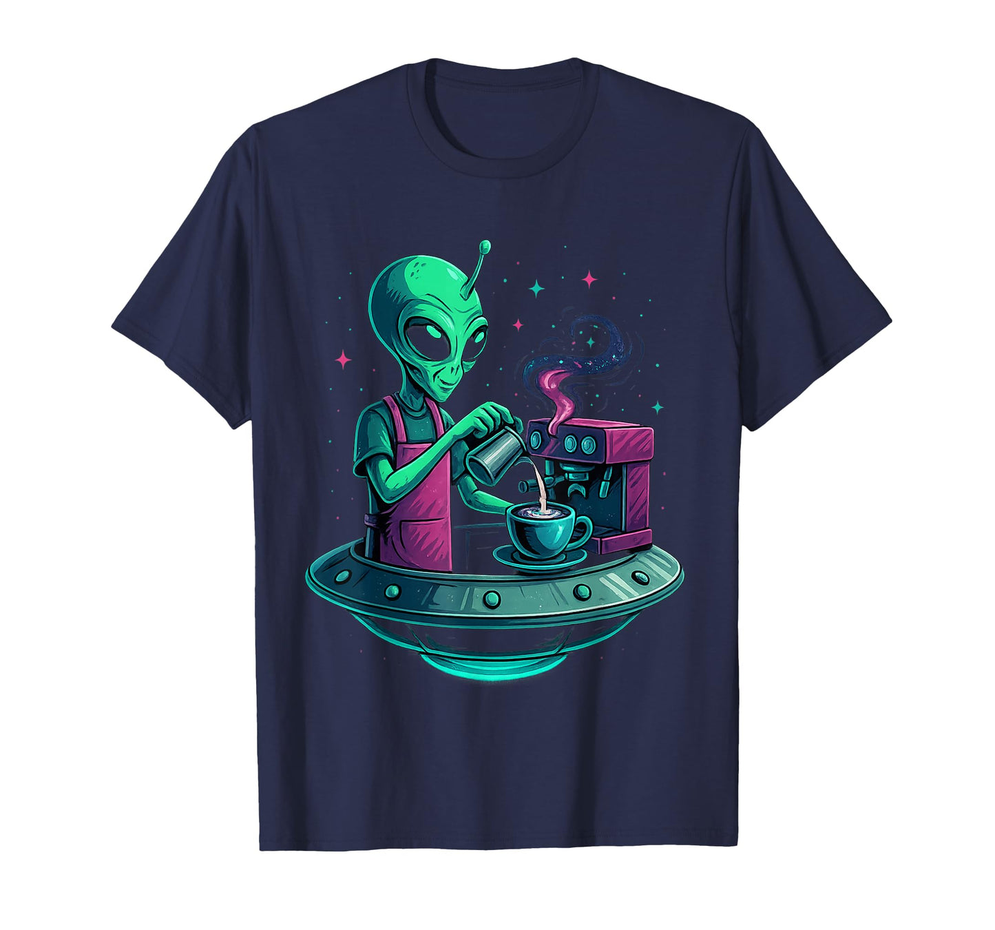 Alien Coffee Design for Coffee Lovers T-Shirt