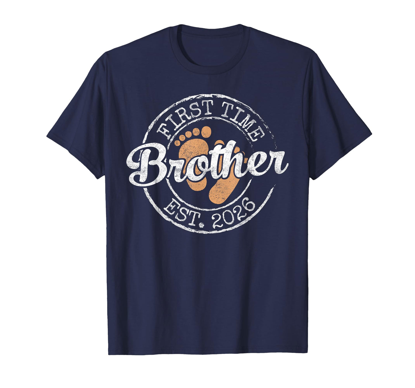 First Time Brother Est 2026 Stamp Soon Promoted to Bro T-Shirt