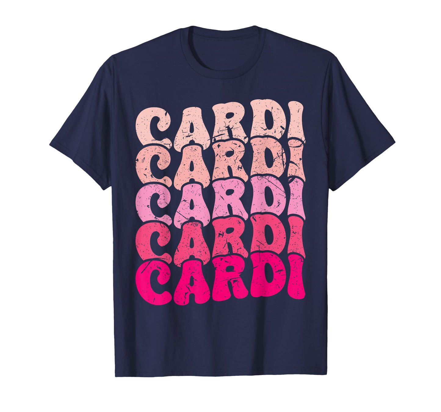 Vintage Cardi Personalized Name I Love Cardi 80's Groovy T-Shirt