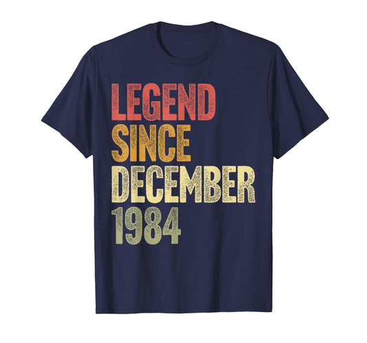 41 Year Old Legend Since December 1984 Retro 41st Birthday T-Shirt