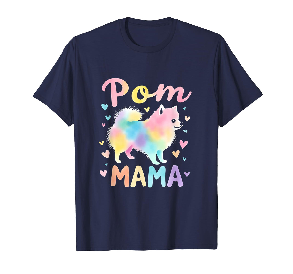 Pomeranian Mama Design Colorful Pomeranian Mom T-Shirt