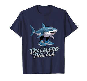 Tralalero Tralala Italian Brainrot Meme Sneaker Shark Boys T-Shirt