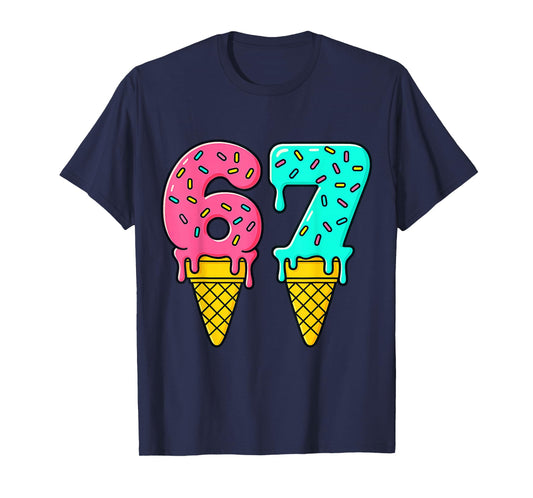 Baseball Drip Ice Cream 67_Baseball Lifestyle 101 T-Shirt