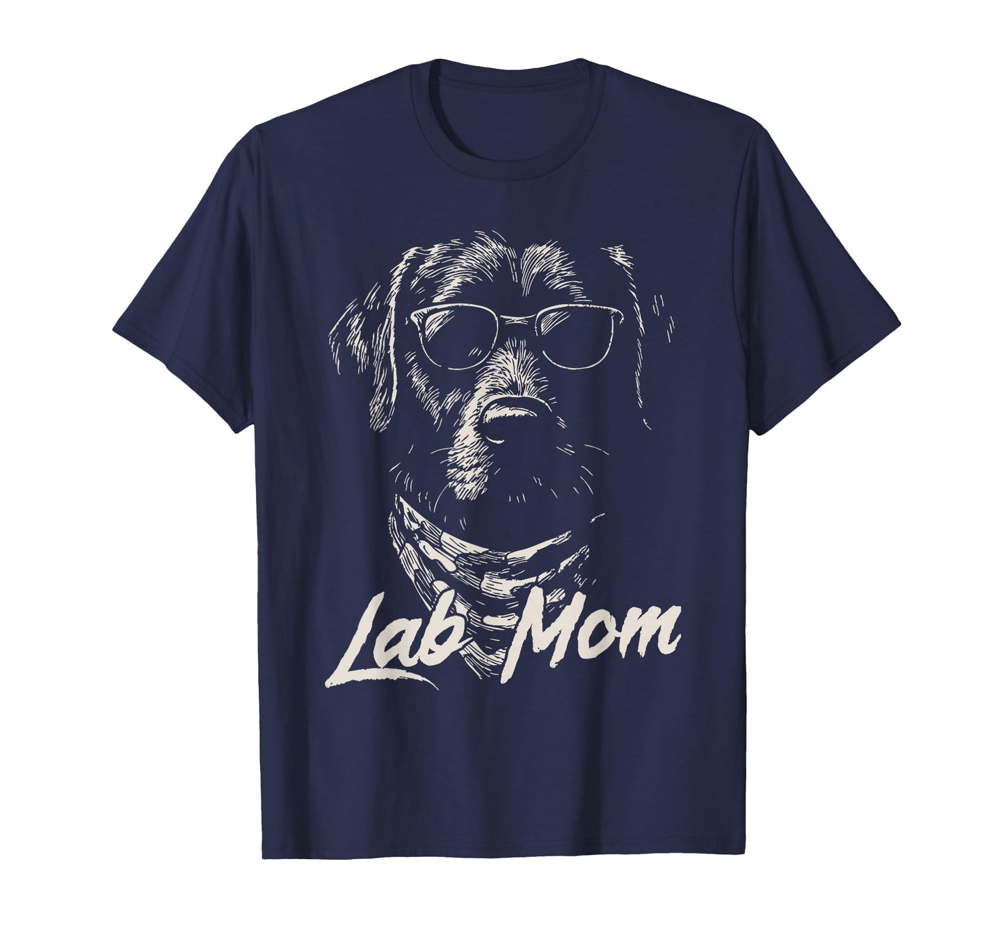 Black Lab Mom Hunting Dog Marsh Scene Sunset Vintage T-Shirt