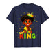 Black History Month Black Young King Afro Hair Kid Boys Men T-Shirt
