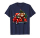Highland Cow in Truck Farm Farmer Christmas Cow Car Truck T-Shirt